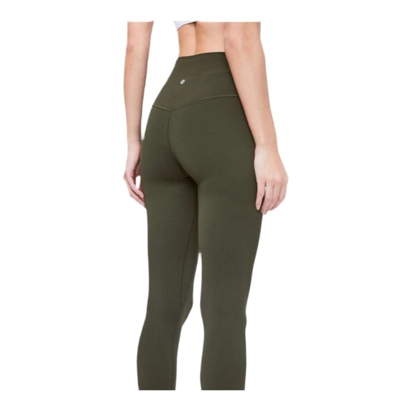 Lululemon Align Olive Green Leggings EUC Size 4 - Picture 1 of 4